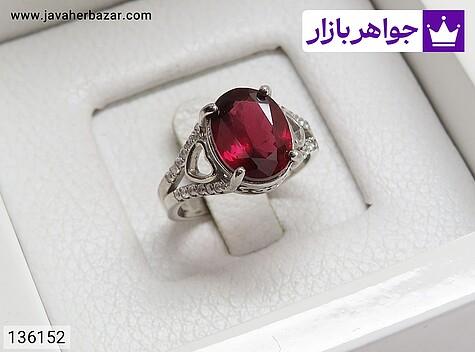 انگشتر نقره زنانه انگشتر نقره ردلایت لاکچری زنانه - 136152