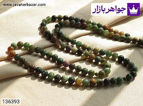 تسبیح جاسپر سبز تسبیح سنگ جاسپر خوش رنگ و زیبا 101دانه - 136393