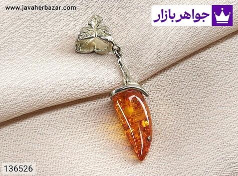 مدال نقره کهربا بولونی لهستان طرح عاج - 136526