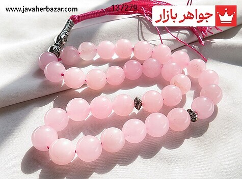 تسبیح کوارتز 33 دانه تسبیح کوارتز 33 دانه 10 میل صورتی خوش رنگ - 137279