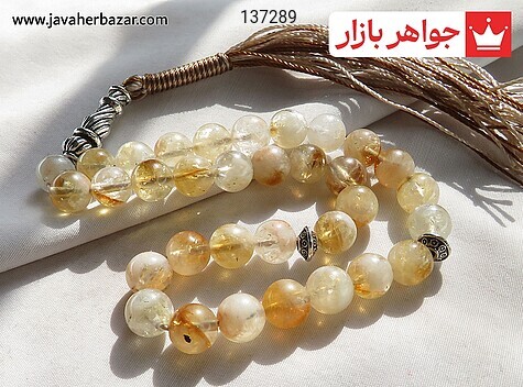 تسبیح سیترین 33 دانه تسبیح سیترین 33 دانه 8 میل خوش تراش - 137289