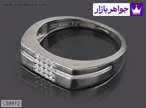 حلقه ازدواج نقره مردانه حلقه ازدواج نقره جذاب مردانه - 138912