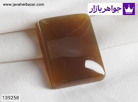 نگین عقیق نگین عقیق چهارگوش - 139258