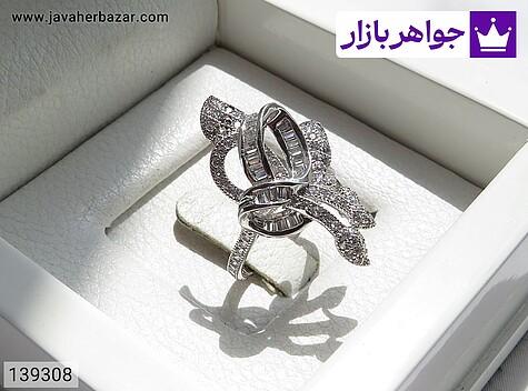 انگشتر نقره زنانه انگشتر نقره مجلسی زنانه - 139308