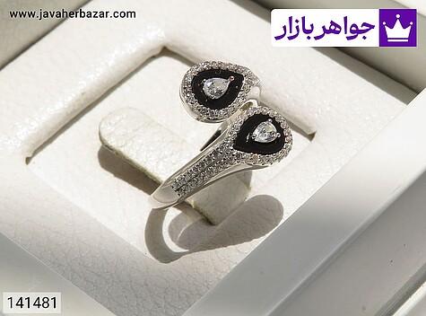 انگشتر نقره زنانه انگشتر نقره طرح خاص جدید زنانه - 141481