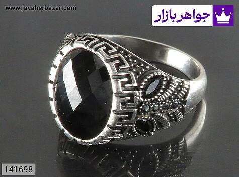 انگشتر انیکس مردانه انگشتر نقره انیکس زیبا مردانه میکروستینگ - 141698