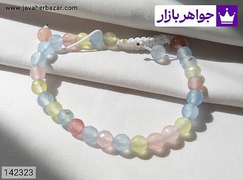 دستبند سنگی جید زنانه دستبند سنگ جید تراش دار زیبا و جدید - 142323