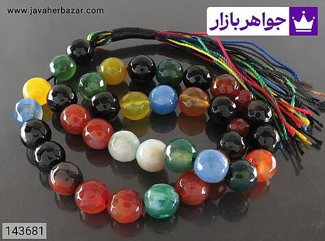 تسبیح عقیق 33 دانه 10 میل ام البنین - 143681
