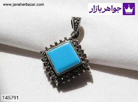 مدال نقره فیروزه سنتاتیک زنانه - 145791