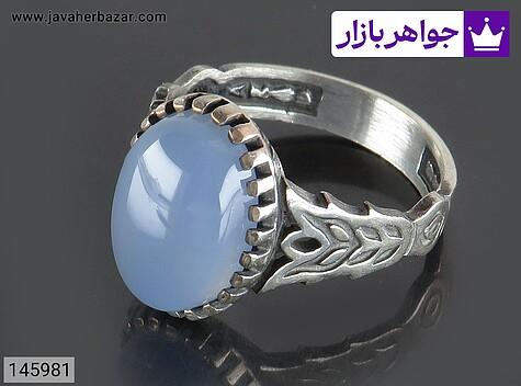 انگشتر عقیق مردانه انگشتر نقره عقیق کبود مردانه - 145981