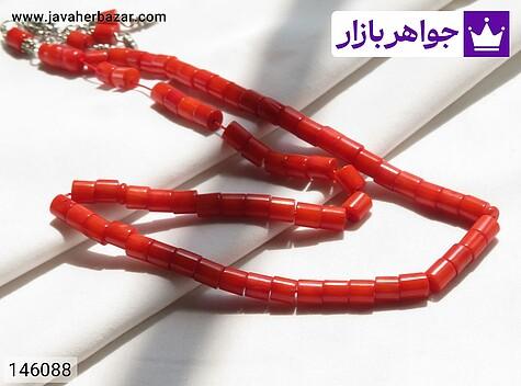 تسبیح مرجان 66 دانه تسبیح مرجان 66 دانه خوش دست رنگ تقویت شده - 146088