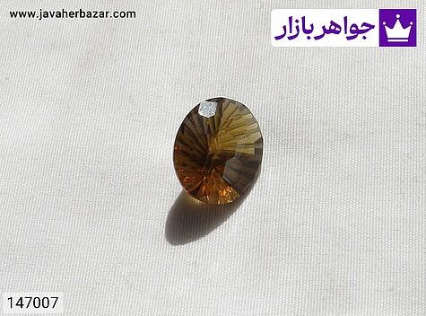 نگین کوارتز نگین سنگ کوارتز دودی با تراش بسیار زیبا و جذاب - 147007