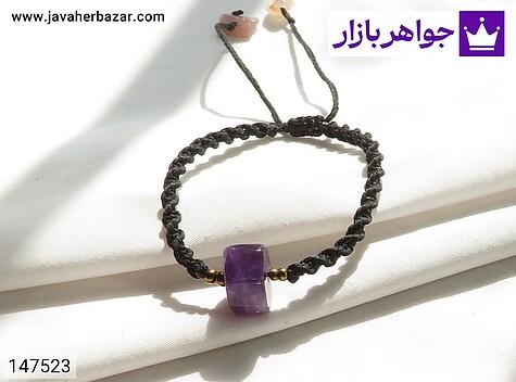 دستبند آمتیست زنانه دستبند آمتیست خوشرنگ زنانه - 147523
