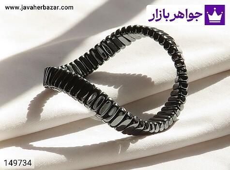 دستبند سنگ حدید حالت کشی کاری جدید و جذاب - 149734