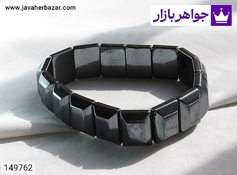 دستبند سنگ حدید صینی با تراشی زیبا و خاص - 149762