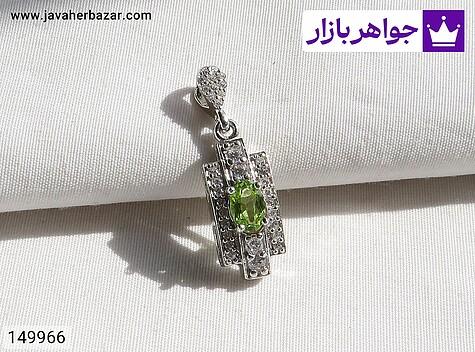 مدال زبرجد زنانه مدال نقره زبرجد طرح شمیم زنانه - 149966