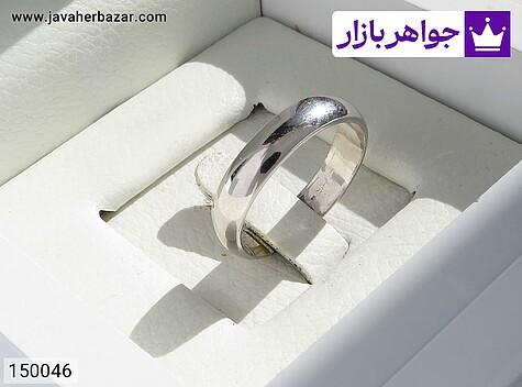 حلقه ازدواج نقره زنانه حلقه ازدواج نقره کلاسیک سایز 56 زنانه - 150046