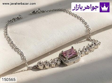 دستبند توپاز دستبند نقره توپاز سنتاتیک زنانه - 150565