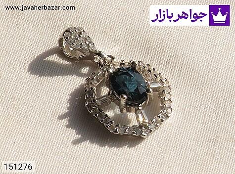 مدال توپاز آبی مدال نقره توپاز لندن لوکس زنانه - 151276