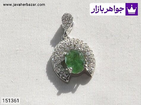 مدال نقره زمرد زامبیا خاص زنانه - 151361