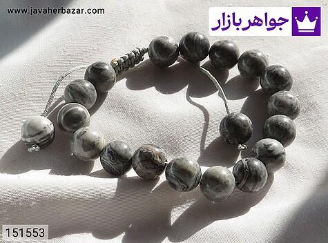 دستبند سنگی جاسپر زنانه دستبند سنگی جاسپر خوش رنگ زنانه - 151553