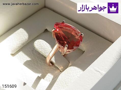 انگشتر الکساندریت زولتانایت زنانه انگشتر نقره الکساندریت زولتانایت اشکی خوش تراش زنانه - 151609