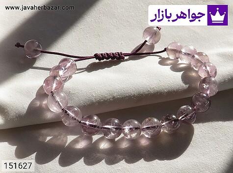 دستبند سنگی آمتیست زنانه دستبند سنگی آمتیست خوش رنگ زنانه - 151627