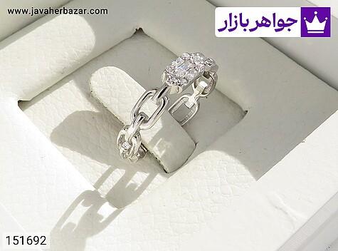 انگشتر نقره زنانه انگشتر نقره طرح تیفانی زنانه - 151692