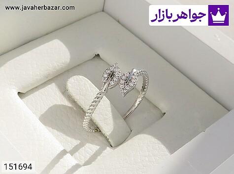 انگشتر نقره طرح برگ زنانه - 151694