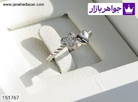 انگشتر نقره زنانه انگشتر نقره طرح دلبر زنانه - 151767