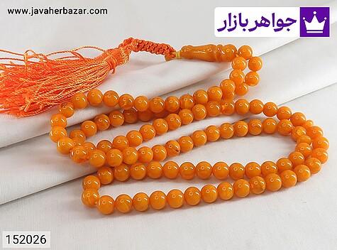 تسبیح کهربا پودری 101 دانه خوش رنگ - 152026
