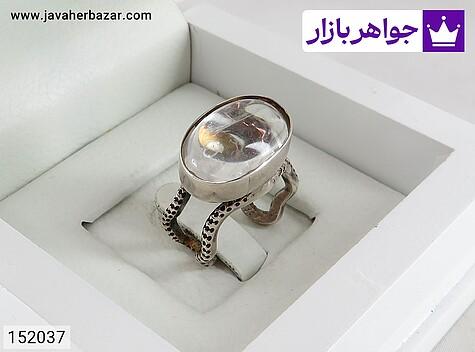 انگشتر در نجف زنانه فری سایز انگشتر نقره فری سایز با نگین در نجف یک کار خاص و جذاب - 152037