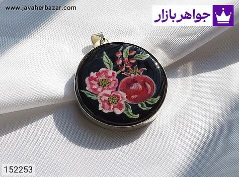 مدال نقره انیکس نگارگری طرح یلدا زنانه دست ساز - 152253