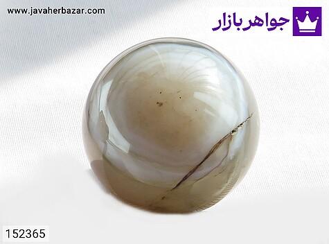 نگین عقیق طرح گوی - 152365