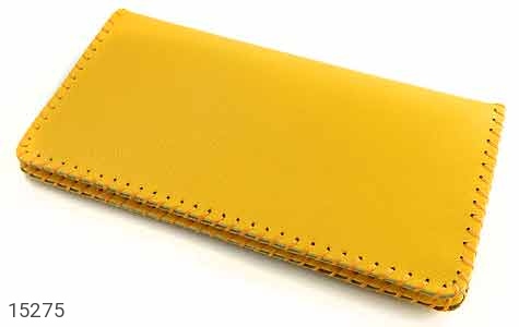 کیف چرم طبیعی زرد جذاب زنانه - 15275