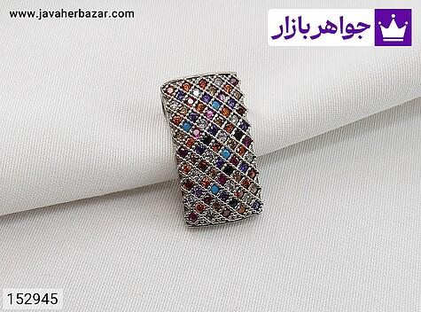 مدال نقره زنانه مدال نقره میکرو رنگارنگ زنانه - 152945