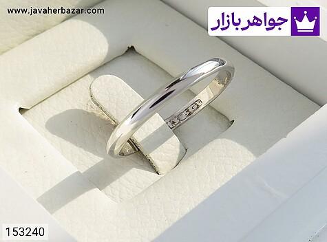 حلقه ازدواج نقره مردانه حلقه ازدواج نقره ساده سایز 71 مردانه - 153240