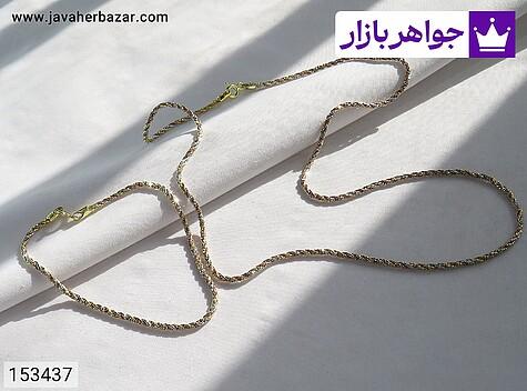 سرویس نقره زنانه سرویس نقره زنجیر دستبند طنابی لوکس زنانه ایتالیایی - 153437