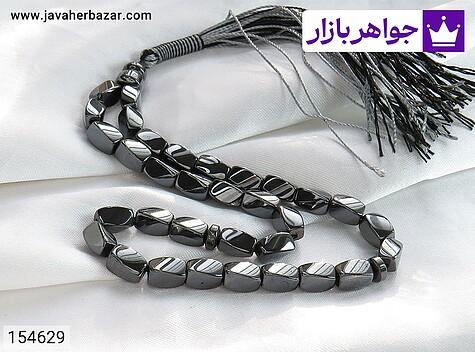 تسبیح حدید صینی 33 دانه تسبیح سنگ حدید صینی پیچ دار زیبا 33 دانه - 154629