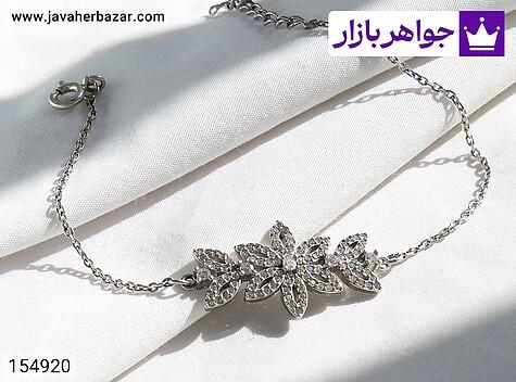 دستبند نقره زنانه دستبند نقره طرح گلناز زنانه - 154920
