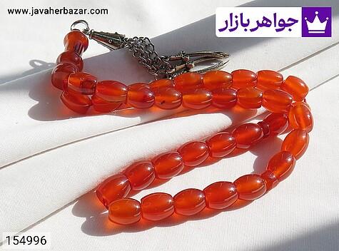 تسبیح عقیق یمنی قرمز 33 دانه تسبیح عقیق یمنی قرمز 33 دانه خوش رنگ مرغوب - 154996