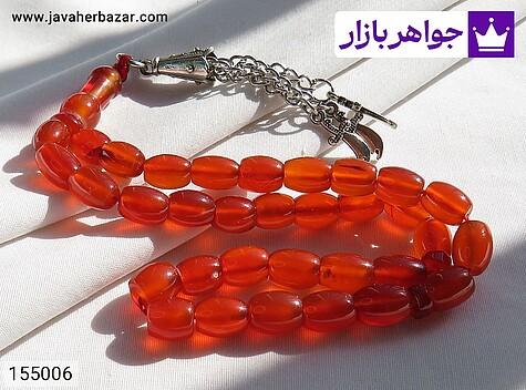 تسبیح عقیق یمنی قرمز 33 دانه تسبیح عقیق یمنی قرمز 33 دانه لوکس - 155006