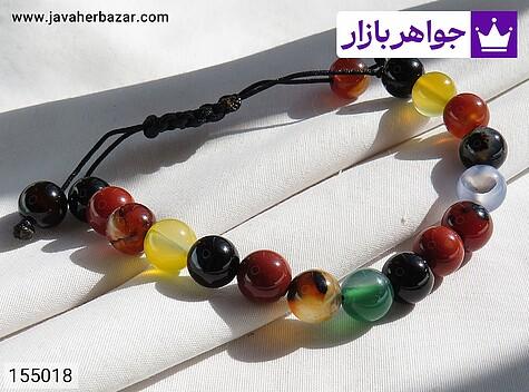 دستبند سنگی عقیق زنانه دستبند سنگی عقیق ام البنین زنانه - 155018