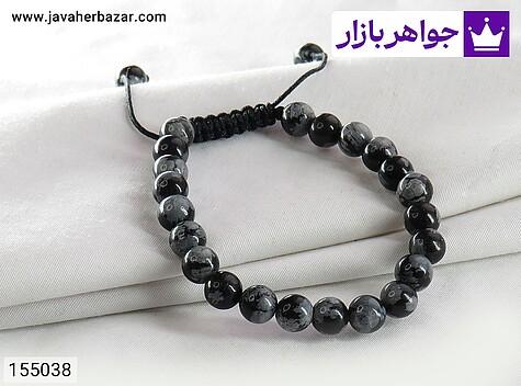 ابسیدین دستبند سنگی ابسیدین زیبا زنانه - 155038