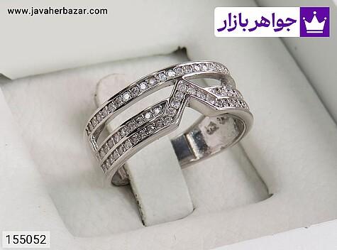 حلقه ازدواج نقره طرح سارا زنانه - 155052