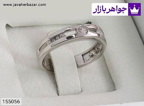 حلقه ازدواج نقره زنانه حلقه ازدواج نقره طرح نسترن زنانه - 155056