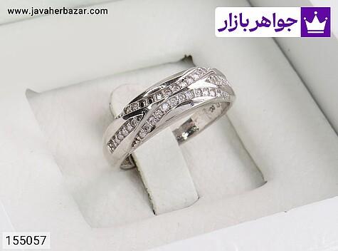 حلقه ازدواج نقره زنانه حلقه ازدواج نقره زیبا زنانه - 155057