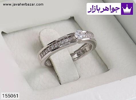 حلقه ازدواج نقره زنانه حلقه ازدواج نقره جذاب زنانه - 155061
