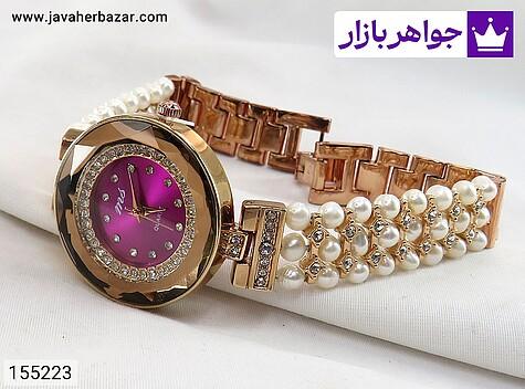 ساعت مروارید زنانه ساعت مچی استیل مروارید شیک زنانه - 155223