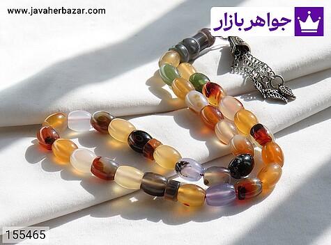تسبیح عقیق یمنی 33 دانه تسبیح عقیق یمنی 33 دانه خوش تراش - 155465